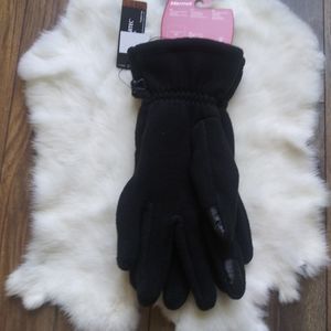 Marmot polartec gloves size L, new black color w